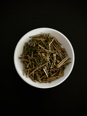 Karigane houjicha roasted green tea loose leaf from Gokasho Uji Kyoto sold by Sabo Tea Australia in 50g satchel – Furukawa Seicha