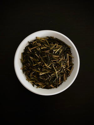 Yukifuruyama houjicha roasted green tea loose leaf from Yame Fukuoka sold by Sabo Tea Australia in 50g satchel – Chiyonoen